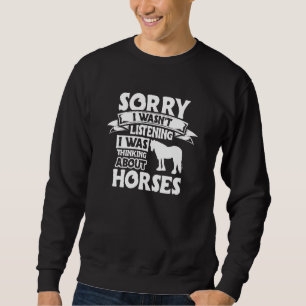 Horse Riding Owner Outfit Equestrian Horse for Gi Sweatshirt