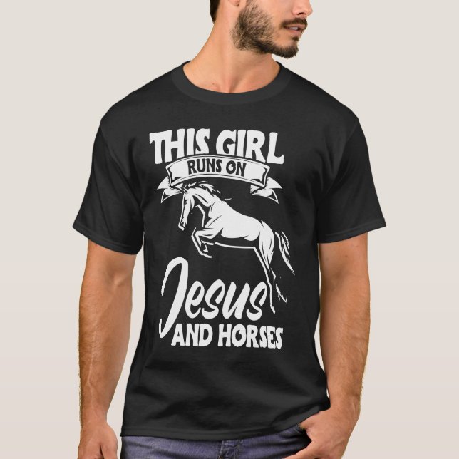 Horse Riding Owner Outfit Equestrian Horse T-Shirt (Front)