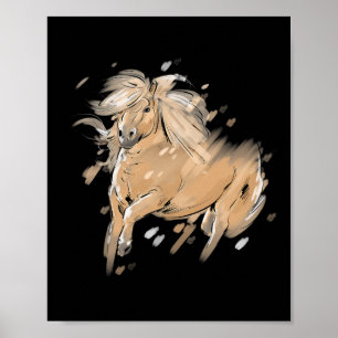 Horse Riding Shirt Women Horseback Horse Owner Hor Poster