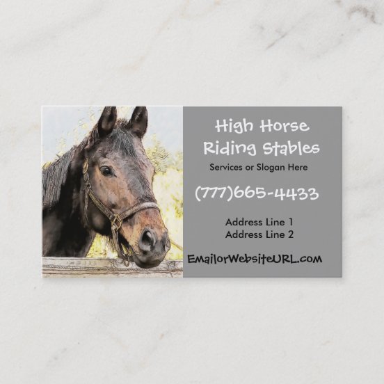 Horse Stable Business Cards & Profile Cards Zazzle CA