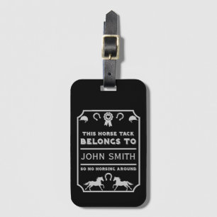 Horse Riding Tack Owner Luggage Tag