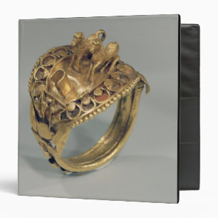 Horse ring (gold and cornelian) binder