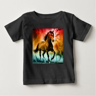 Horse running baby T-Shirt