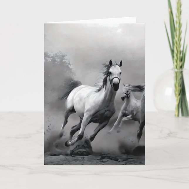 Horse Running Card (Front)
