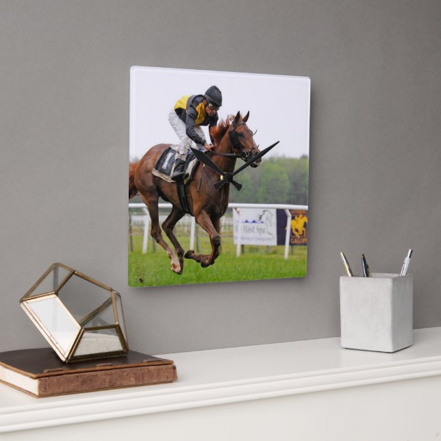 Horse Running Clock Wall Clock (Office)