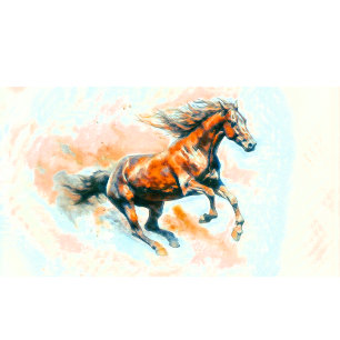 Horse Running Free Watercolor T-Shirt