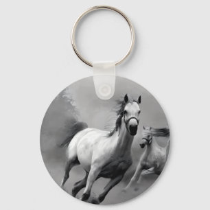 Horse Running Keychain