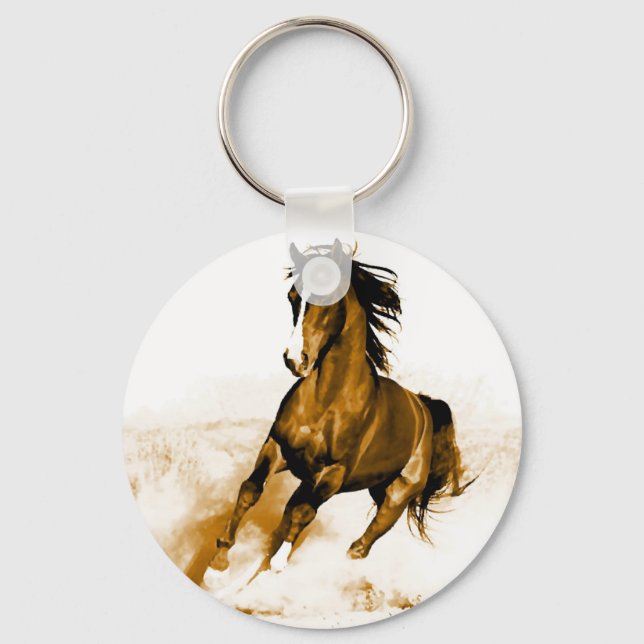 Horse Running Keychain (Front)