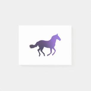 Horse - Running - Violet Post-it Notes
