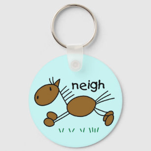Horse Says Neigh Tshirts and Gifts Keychain