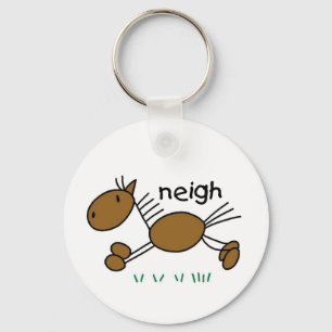 Horse Says Neigh Tshirts and Gifts Keychain