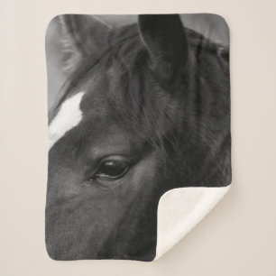 Horse sbcn sherpa blanket