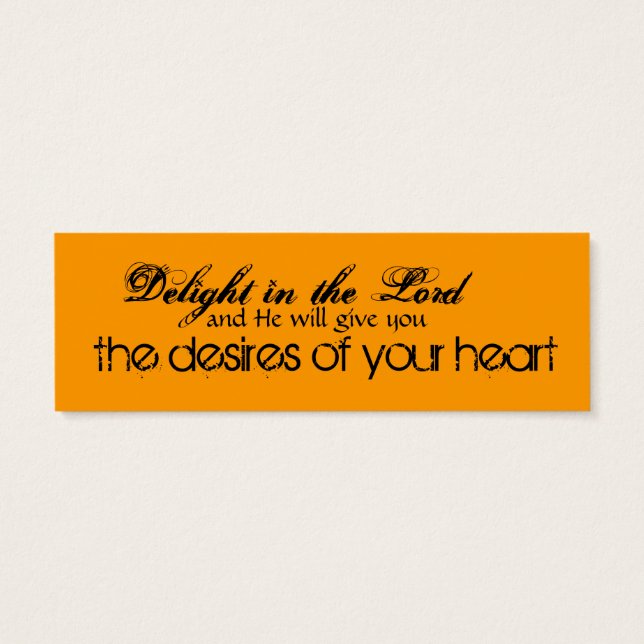 Horse & Scripture Mini Card Customizable (Back)