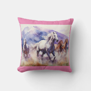Horse Series Throw Pillow 16"x16"