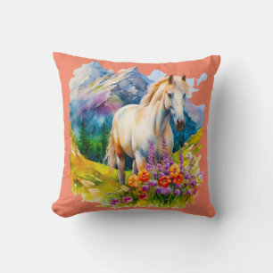 Horse Series Throw Pillow 16"x16"