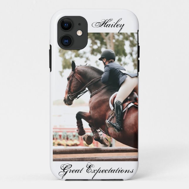 Horse Show Horse & Rider Equestrian Hunter Jumper Case-Mate iPhone Case (Back)