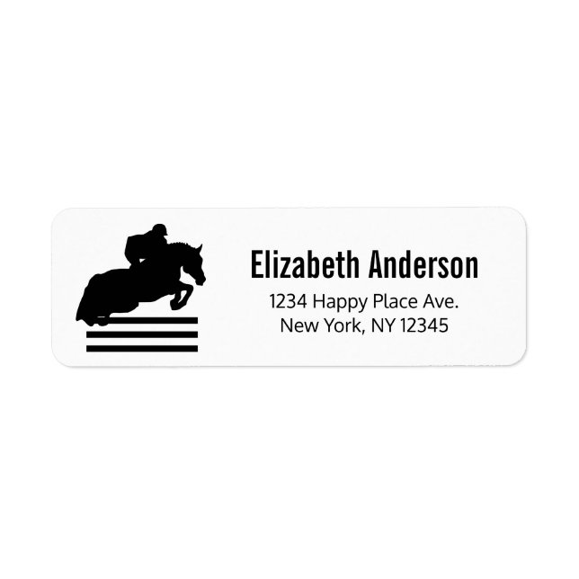 Horse Show Hunter Jumper Silhouette (Front)