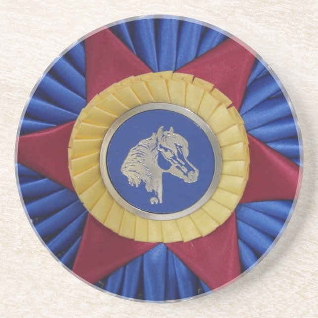 Horse Show Rosette Coaster (Front)