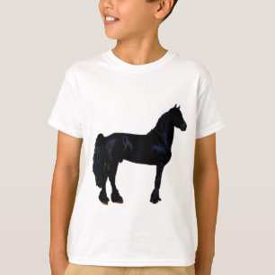 Horse silhouette in black and white T-Shirt