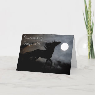 Horse Silhouette in the Mist Card
