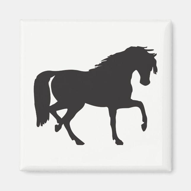 Horse Silhouette Magnet (Front)