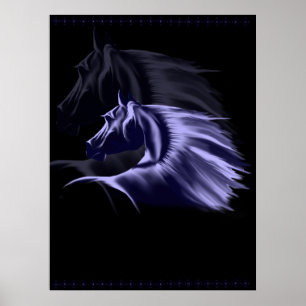 Horse Silhouette Poster