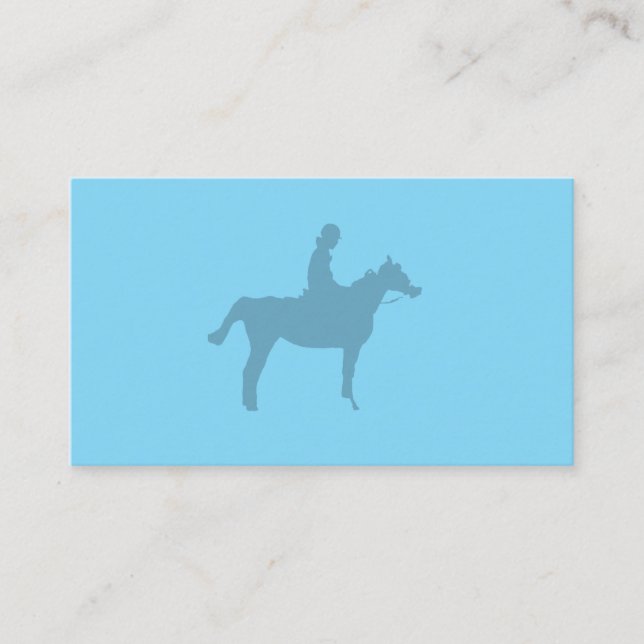 Horse Silhouette Small Notepad Business Card (Front)