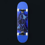 Horse Skateboard Running In Blue Starry Night<br><div class="desc">Skateboards with Neon Blue Horse Running At Moonlight Starry Night Magic Horses Drawing - Customizable - or Choose / Add Your Unique Text / Colour - Make Your Special Skateboard Gift - Resize and move or remove and add elements / image with Customization tool ! Drawing and Design by MIGNED....</div>