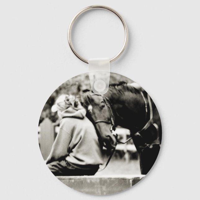 Horse Snuggles Keychain (Front)