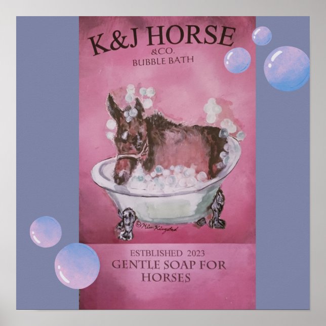 horse soap add  poster (Front)