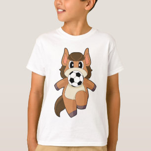 Horse Soccer player Soccer T-Shirt