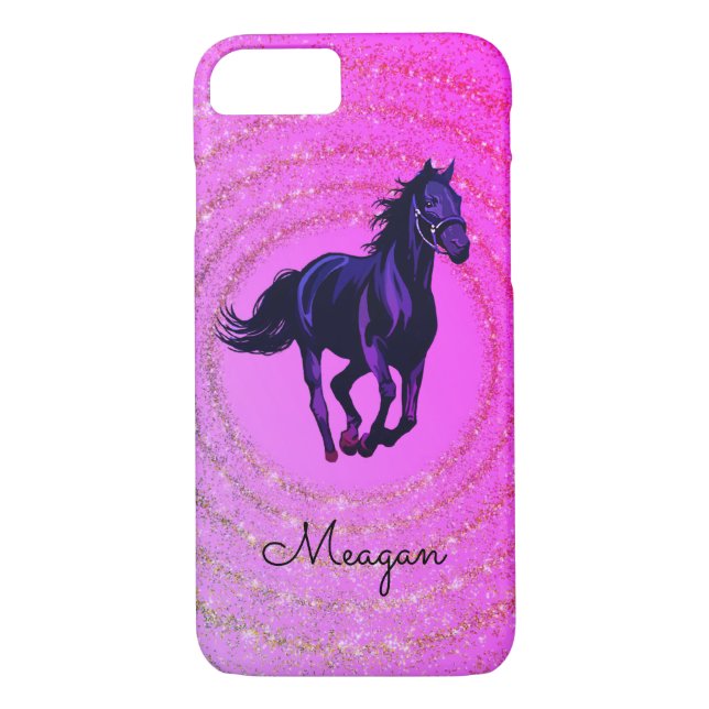 Horse Sparkle Personnalisé iPhone / coque ipad (Dos)