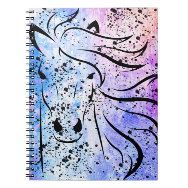 Horse Spiral Photo Notebook (Front)