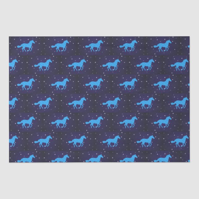 Horse Starry Night  Tissue Paper (Front)