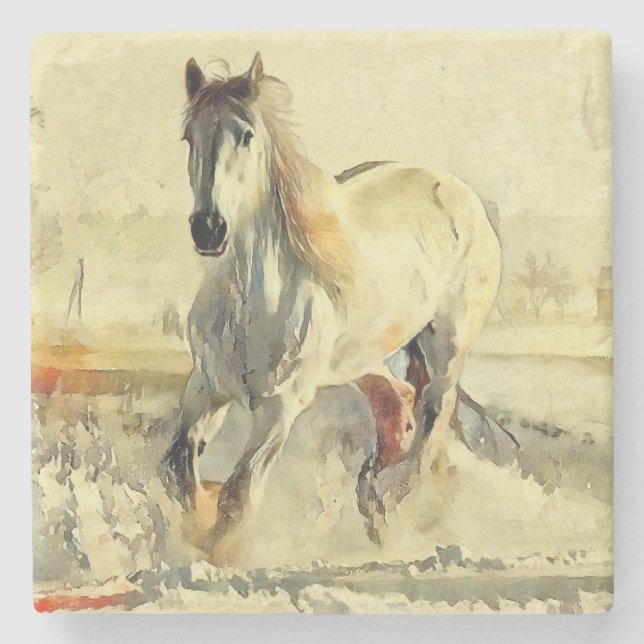 Horse Stone Coaster (Front)