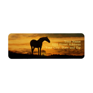 Horse Sud-Ouest Sunrise Adresse de retour Label