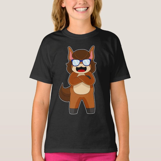 Horse Sunglasses T-Shirt (Front)