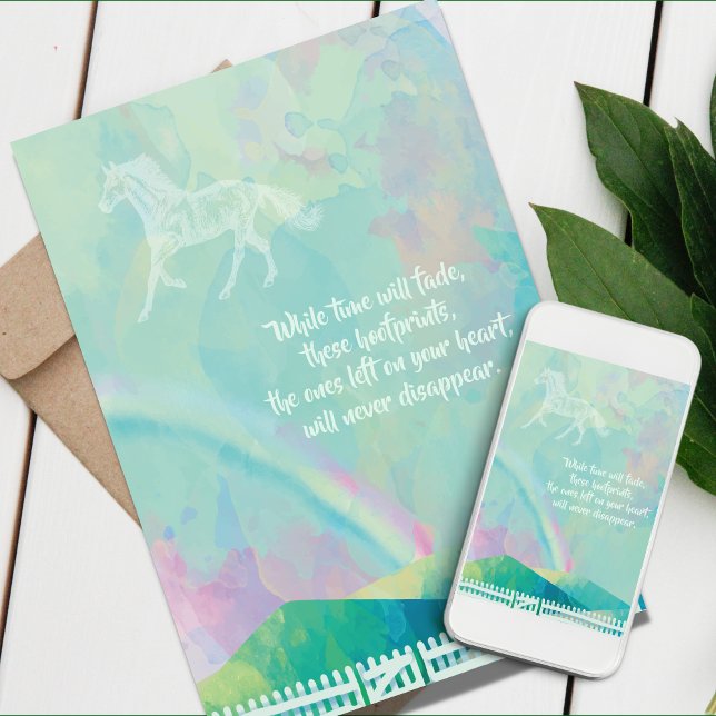 Horse Sympathy Card, Horse Condolence Card (Horse Sympathy Cards)