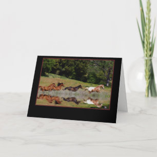 Horse Sympathy Card, With Deepest Sympathy Horses Card
