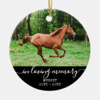 Horse Sympathy Memorial Personalized Photo Memory