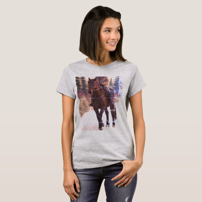 Horse T-Shirt (Image created by grok) (Front Full)