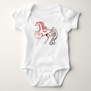 Horse Tails Baby Bodysuit