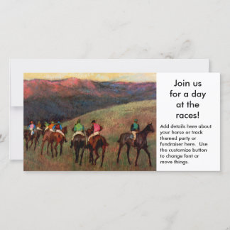 Horse themed party or fundraiser event invitation