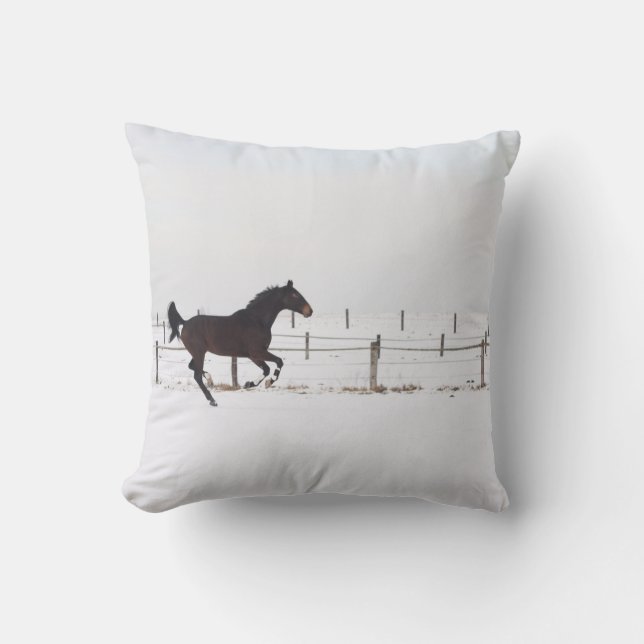 horse throw pillow (Front)