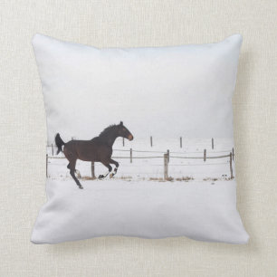 horse throw pillow