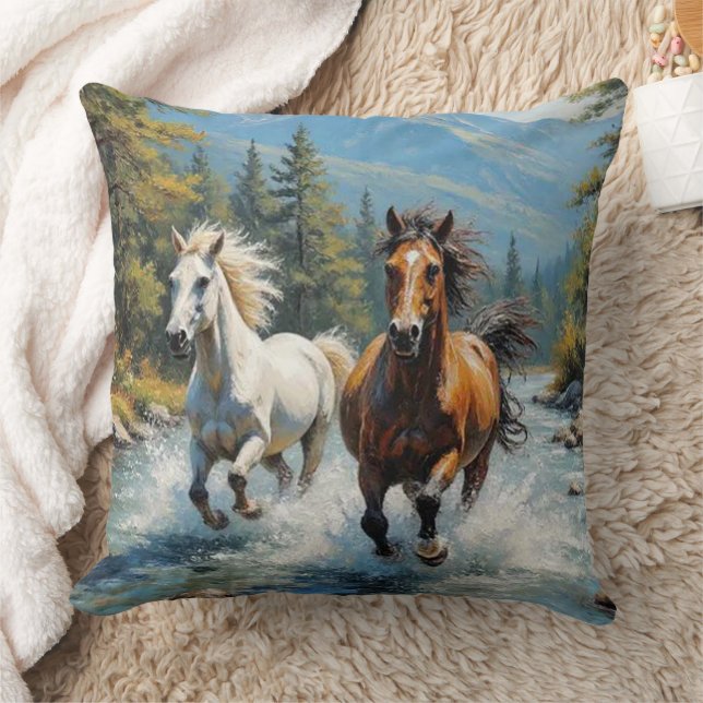 Horse Throw Pillow (Blanket)