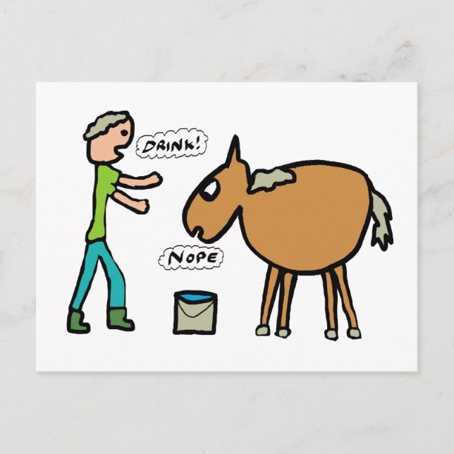 Horse To Water Postcard (Front)