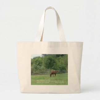 Horse Tote Bag with scripture