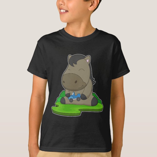 Horse Toy car T-Shirt (Front)