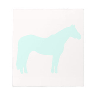 Horse Trainer Business Blue Simple and Modern Notepad